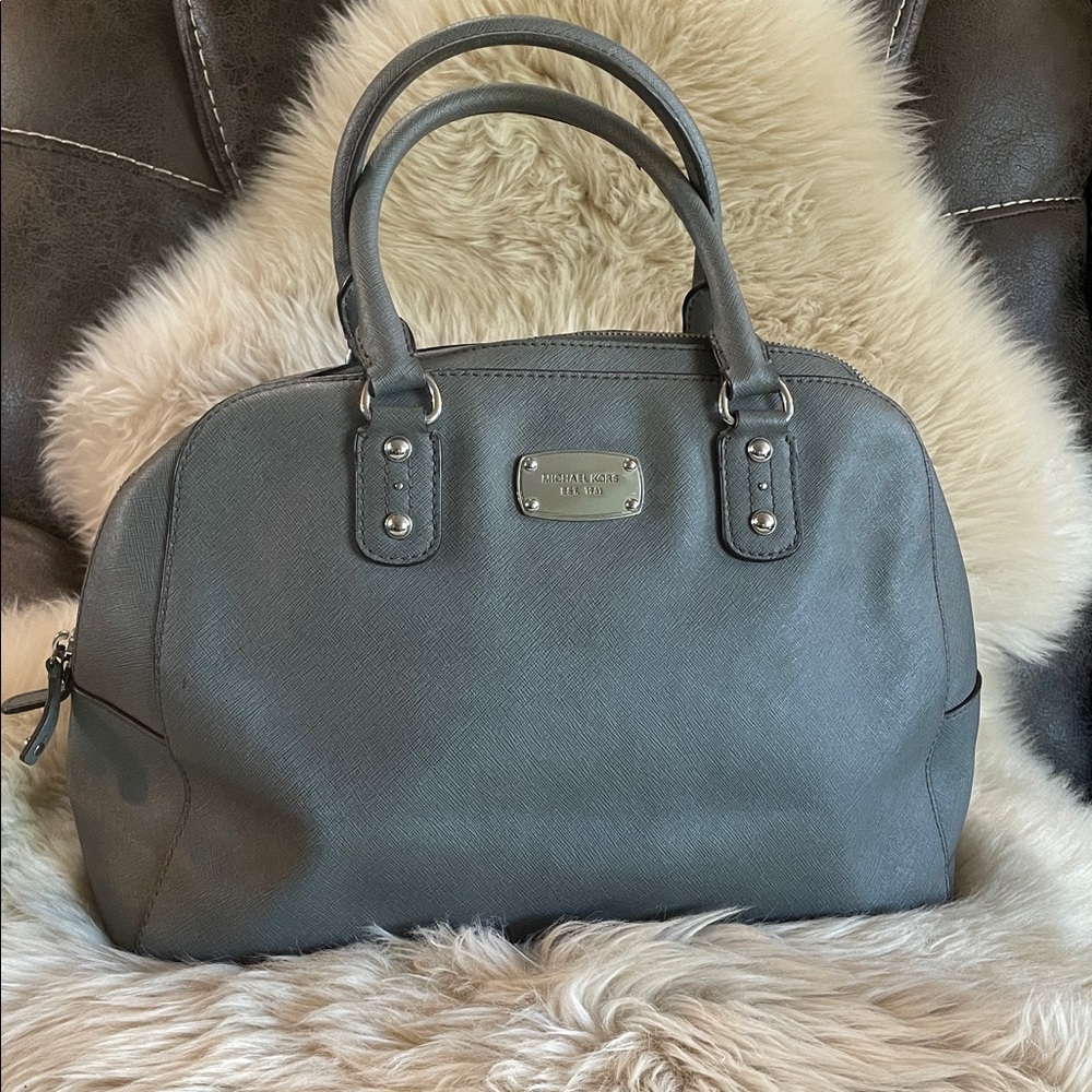 Michael Kors Leather Dome Satchel